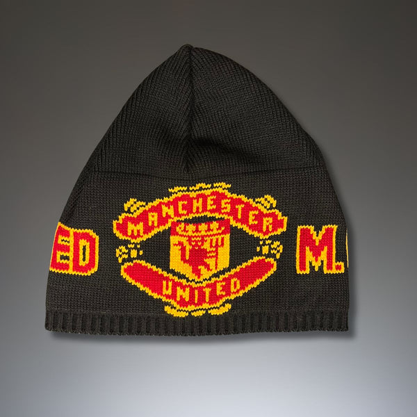 Πλεκτό σκουφί Μάντσεστερ Γιουνάιτεντ, μαύρο
