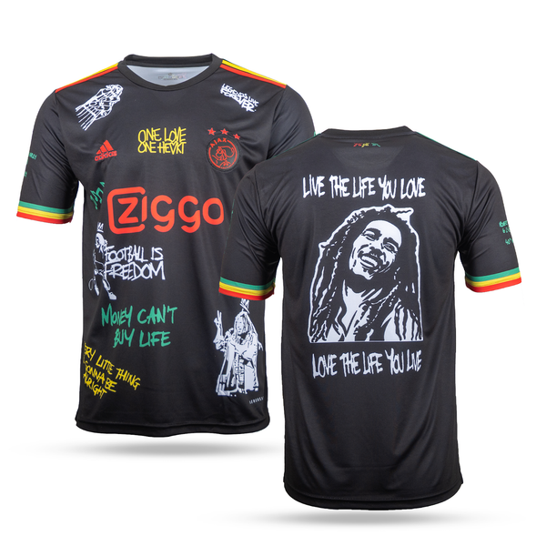 Ανδρική φανέλα ποδοσφαίρου Άγιαξ. Έκδοση Bob Marley