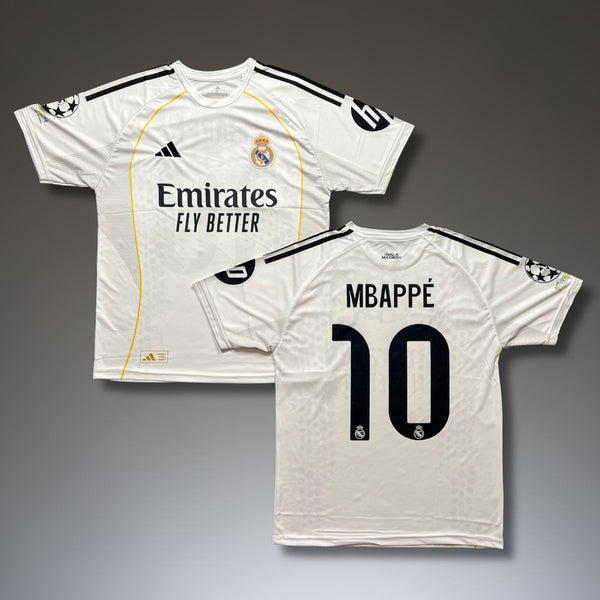 Ανδρική φανέλα ποδοσφαίρου Ρεάλ Μαδρίτης, Εμπαπέ. Σεζόν 25/26