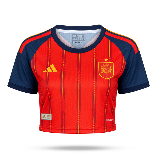 Ισπανία Γυναικείος Crop Top Ποδοσφαίρου. World Cup 2026