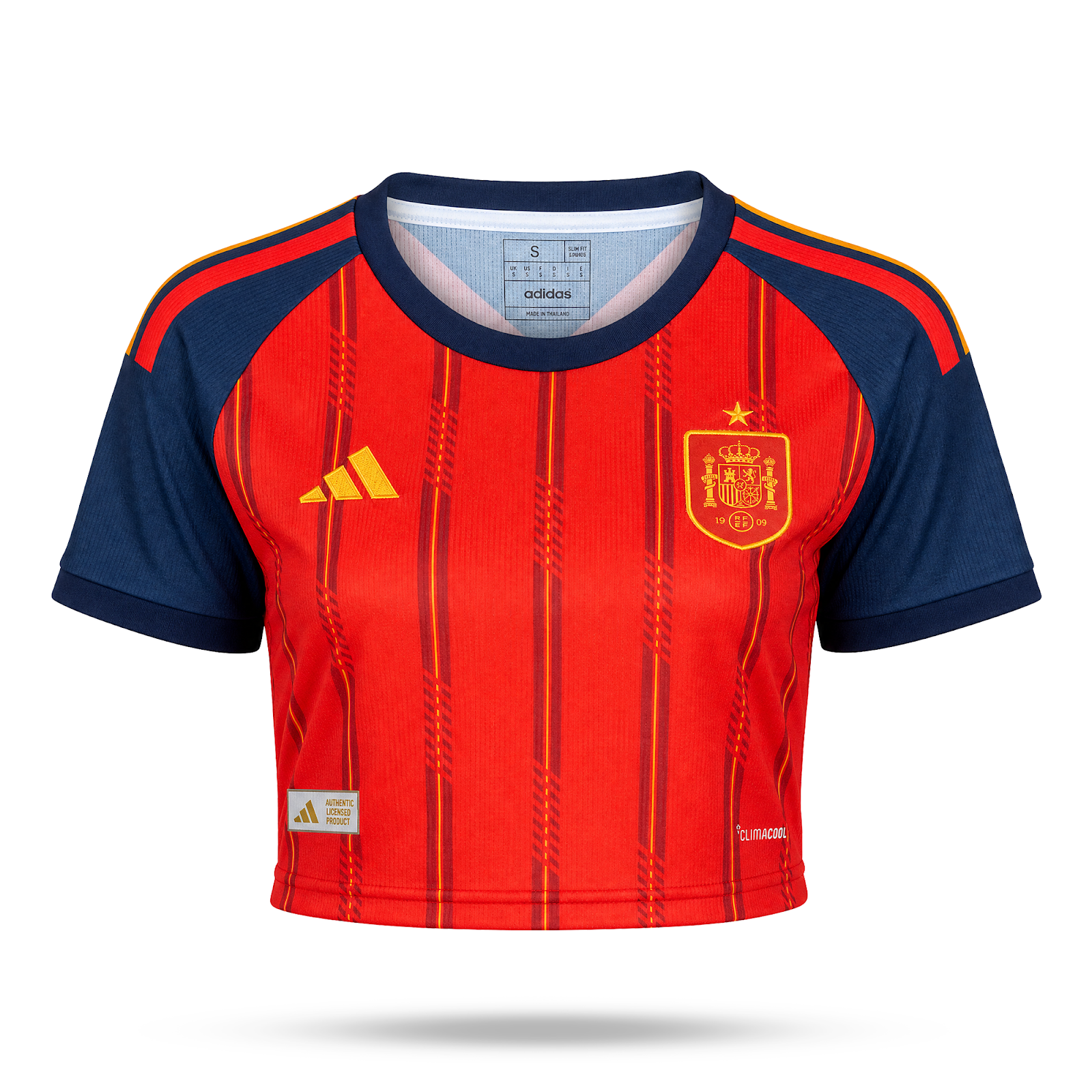 Ισπανία Γυναικείος Crop Top Ποδοσφαίρου. World Cup 2026