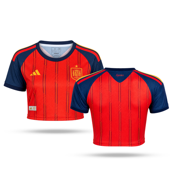 Ισπανία Γυναικείος Crop Top Ποδοσφαίρου. World Cup 2026