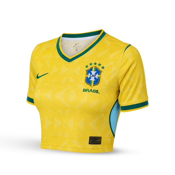 Βραζιλία Γυναικείο Crop Top Ποδοσφαίρου. World Cup 2026